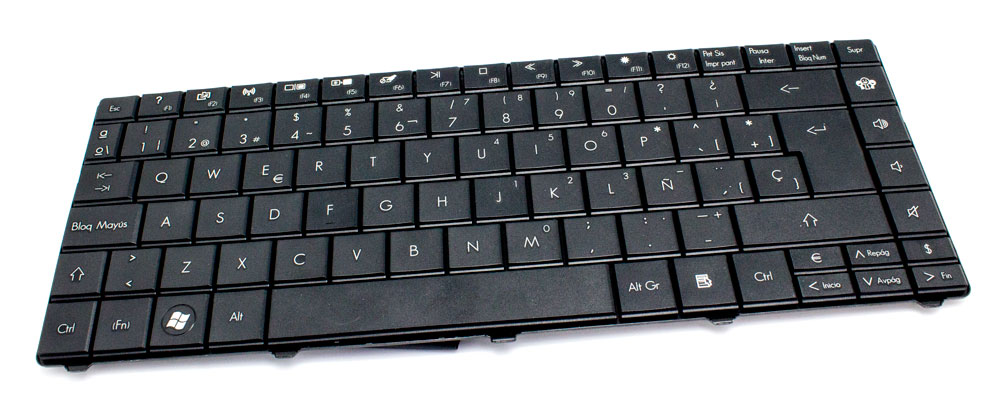 Removal снять клавиатуру keyboard packard bell acer